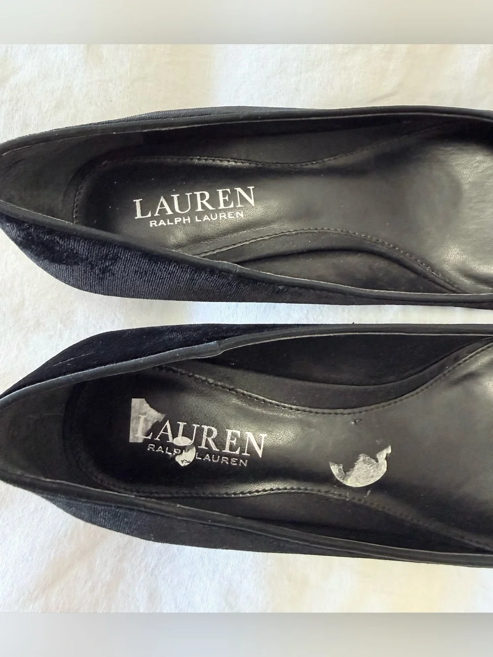 Ralph Lauren | Women’s 9 | Abbot Black Velvet Kitten Heels | Business Party